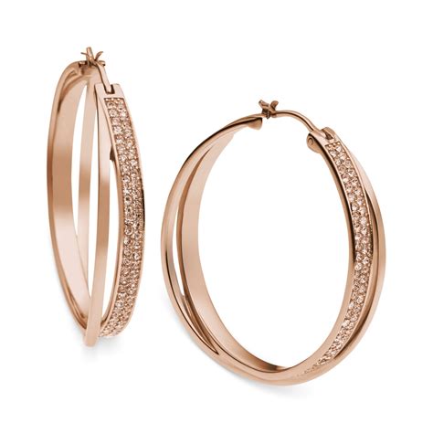 gold earrings michael kors|michael hill rose gold earrings.